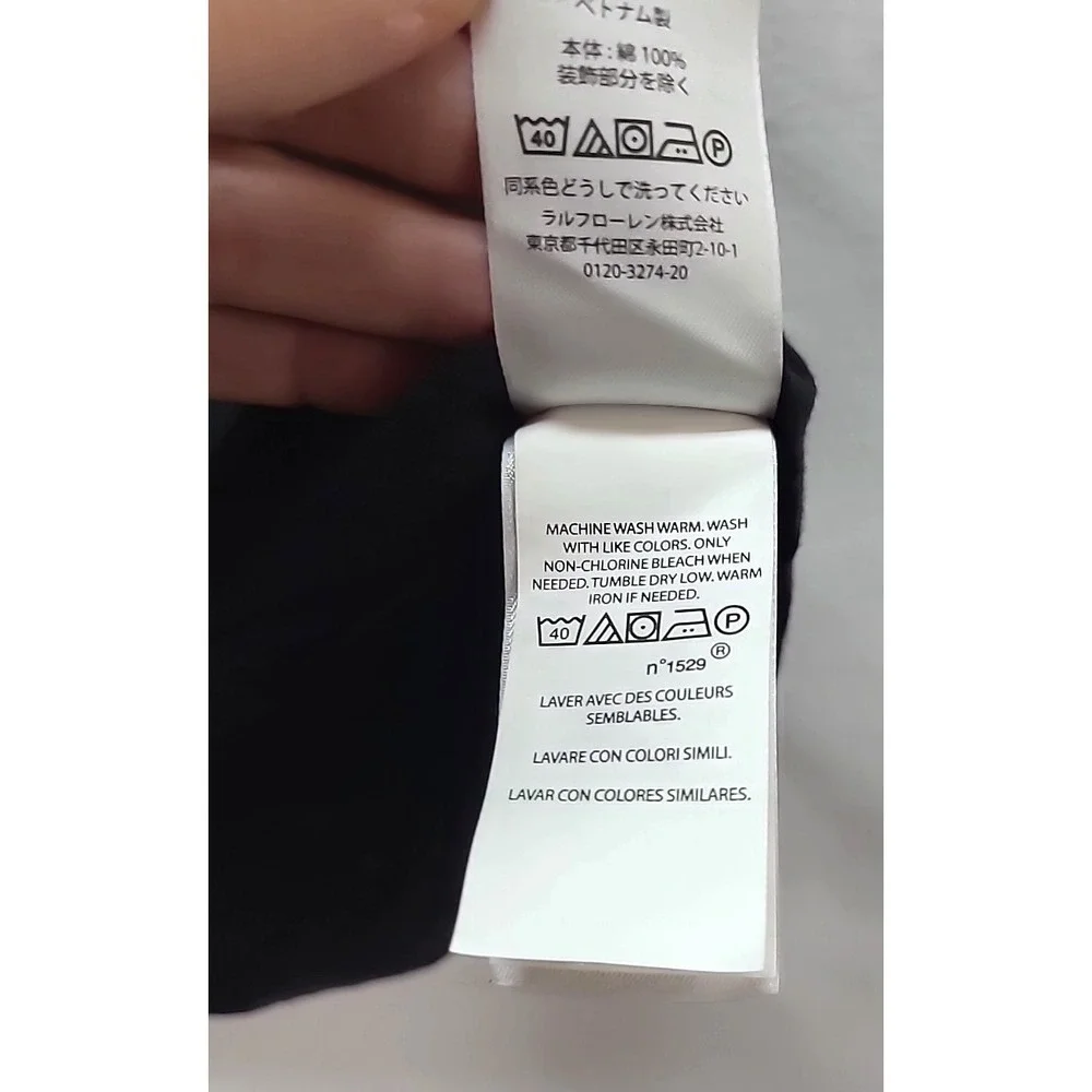 Polo Ralph Lauren Embroidered Big Pony Number 3 T Shirt With‎ Issues please read